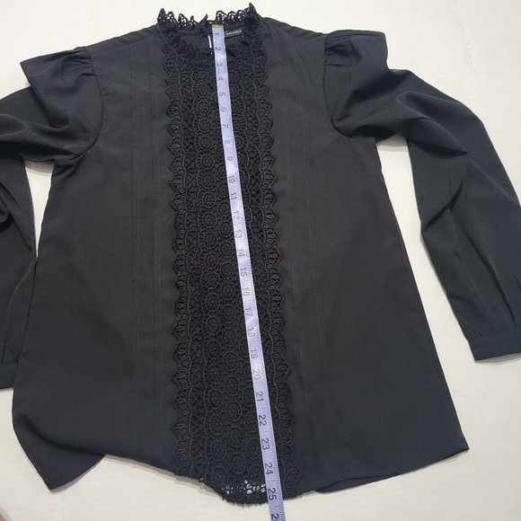 HALOGEN black long sleeve top sz xs - Picture 14 of 14